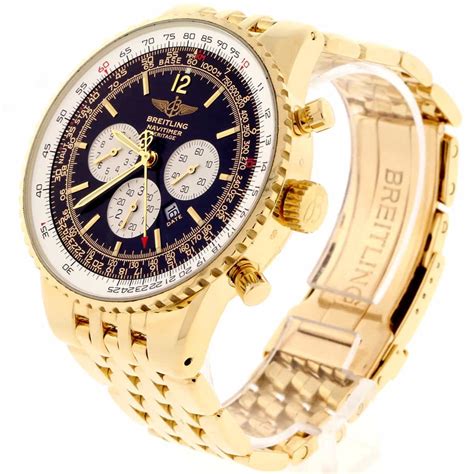 breitling navitimer world gold|breitling navitimer service cost.